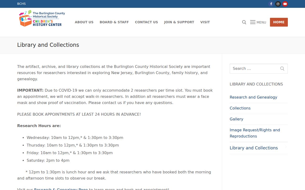 Burlington Township city directory Historical Society collections