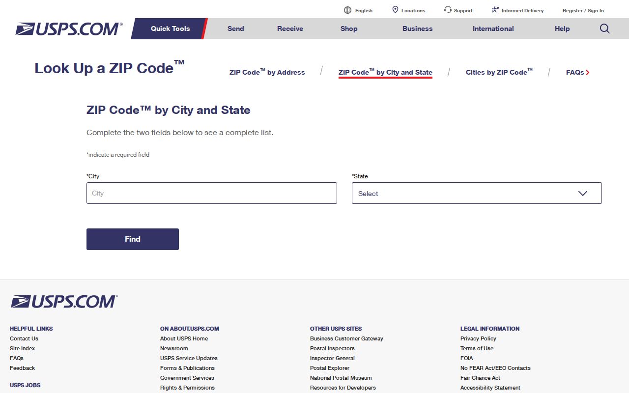 Burlington Township ZIP code directory USPS lookup modes for postal address checks